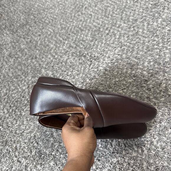 The Vermont Country Store Men\'s 9 Wide Leather Lounge Slippers Shoes Brown New main image 8